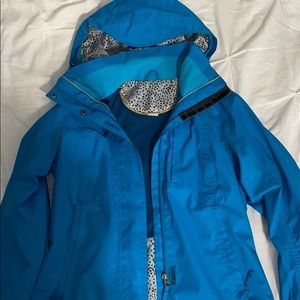 Blue raincoat